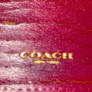 Vintage COACH Red Leather Women's WALLET